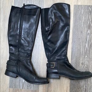 Guess leather boots black 7.5 women’s
